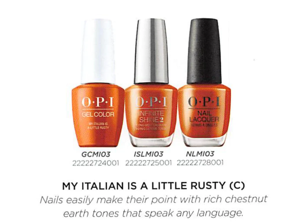 OPI Nail Lacquer My Italian is a Little Rusty #NLMI03