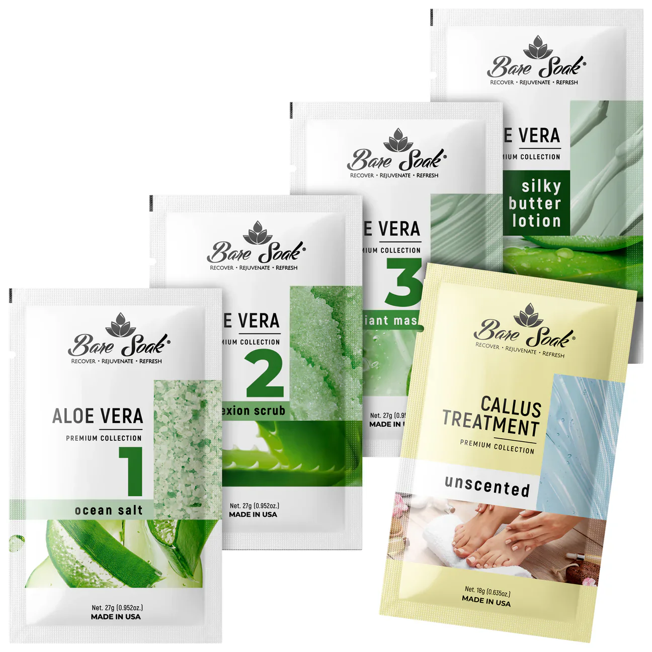 Nurevolution Bare Soak 5 Step Case 50 kits - Aloe - Image 2