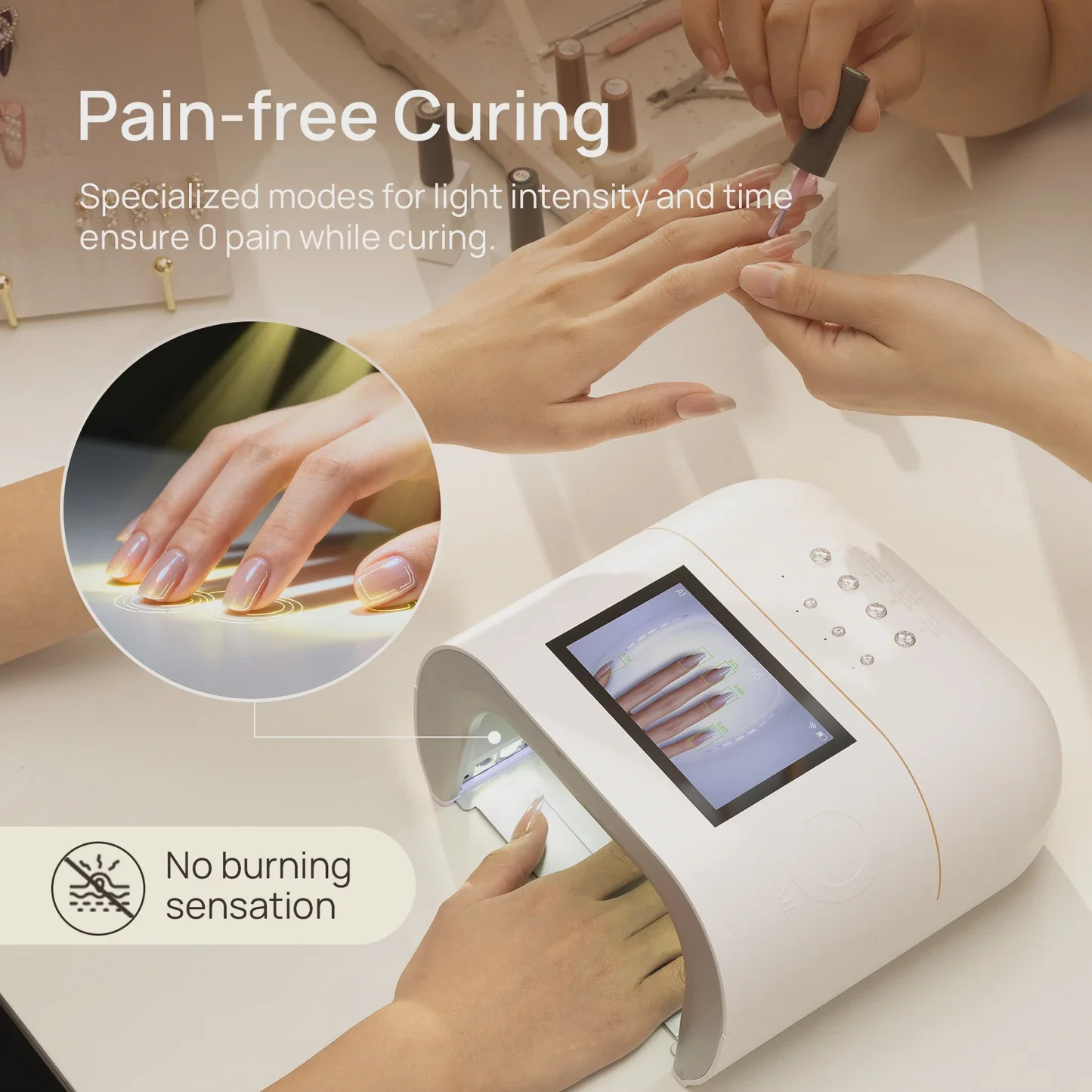 Onail Nail Lamp AI New Digital With Battery Included