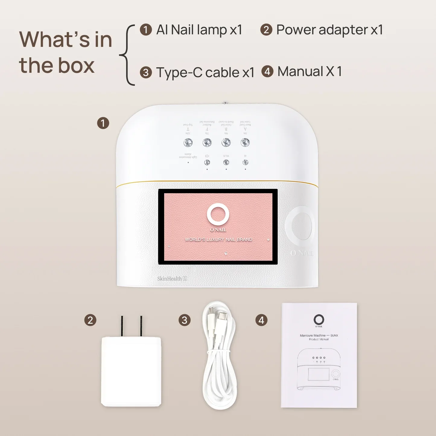 Onail Nail Lamp AI New Digital With Battery Included - Image 3