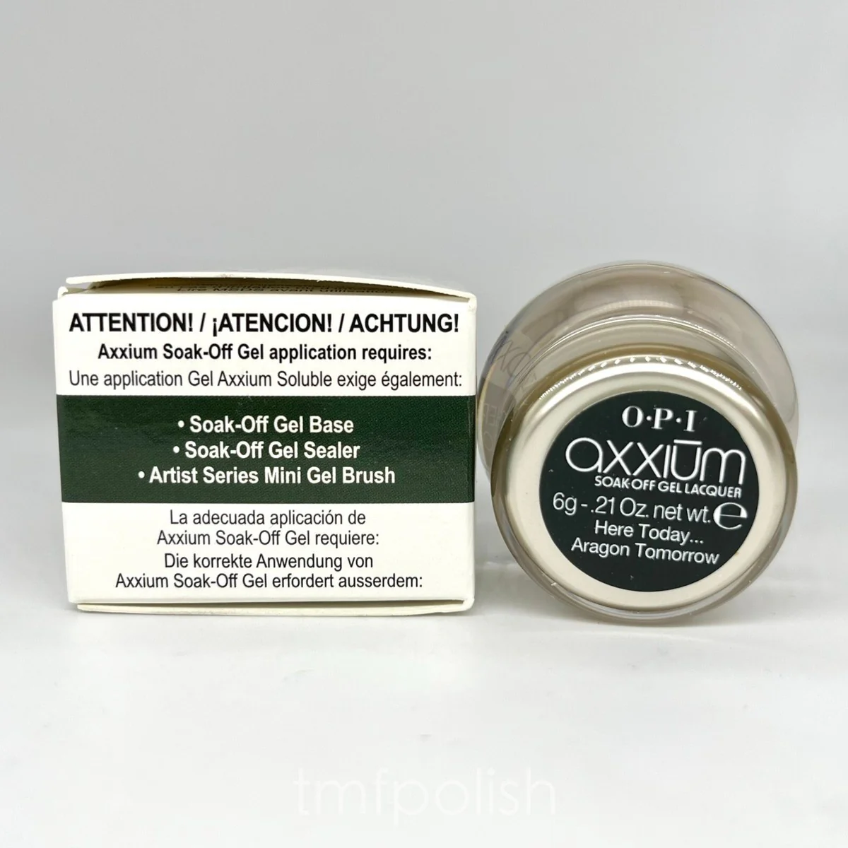 OPI Axxium Soak-Off Gel Here Today Aragon Tomorrow .21 oz