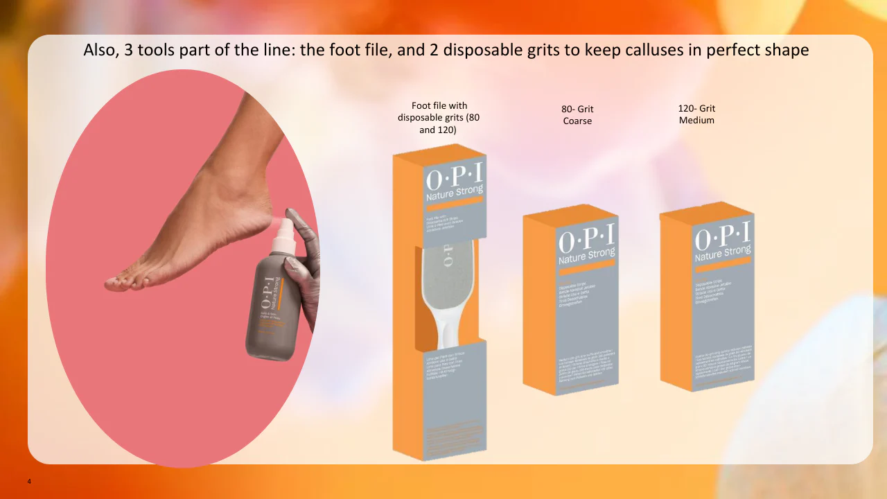 OPI Dual Sided Foot File with Disposable Grit #NSSC014 - Image 2