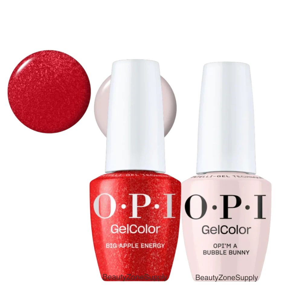 OPI GelColor Inteli-Gel Duo OPI'm a Bubble Bunny & Big Apple Energy Set 12