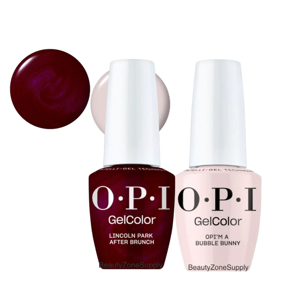 OPI GelColor Inteli-Gel Duo OPI'm a Bubble Bunny & Lincoln Park After Brunch Set 11