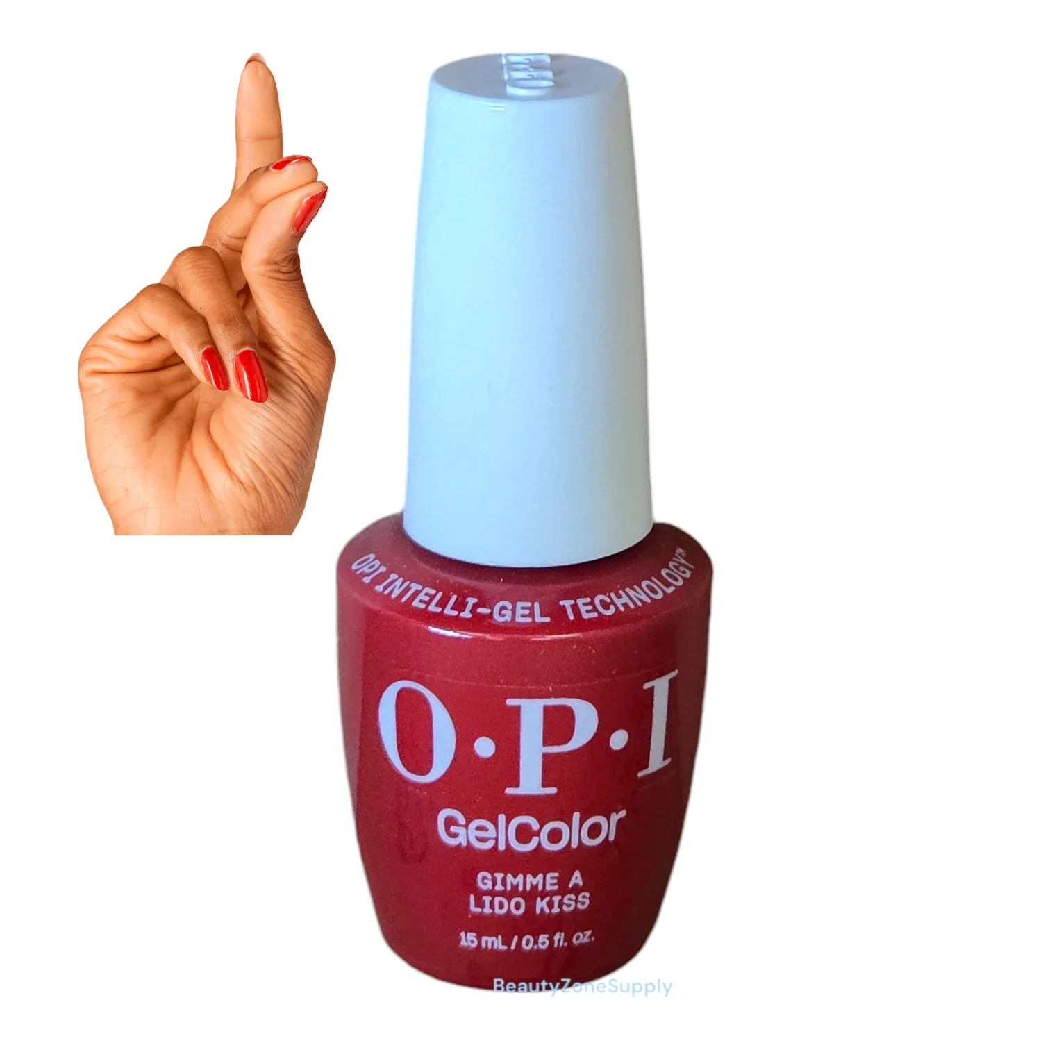 OPI GelColor Inteli-Gel Gimme a Lido Kiss 0.5 oz #GCV30