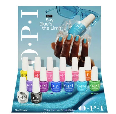OPI Gel Color Trip to the Brite Side Inteli-Gel Summer 2026 Gel color 14Pc Display #GC383