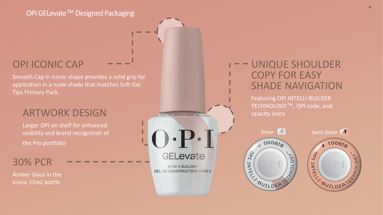 OPI Gelevate 4 in 1 Builder Gel in a Bottle OPI’m Flawless #BIB000 - Image 6