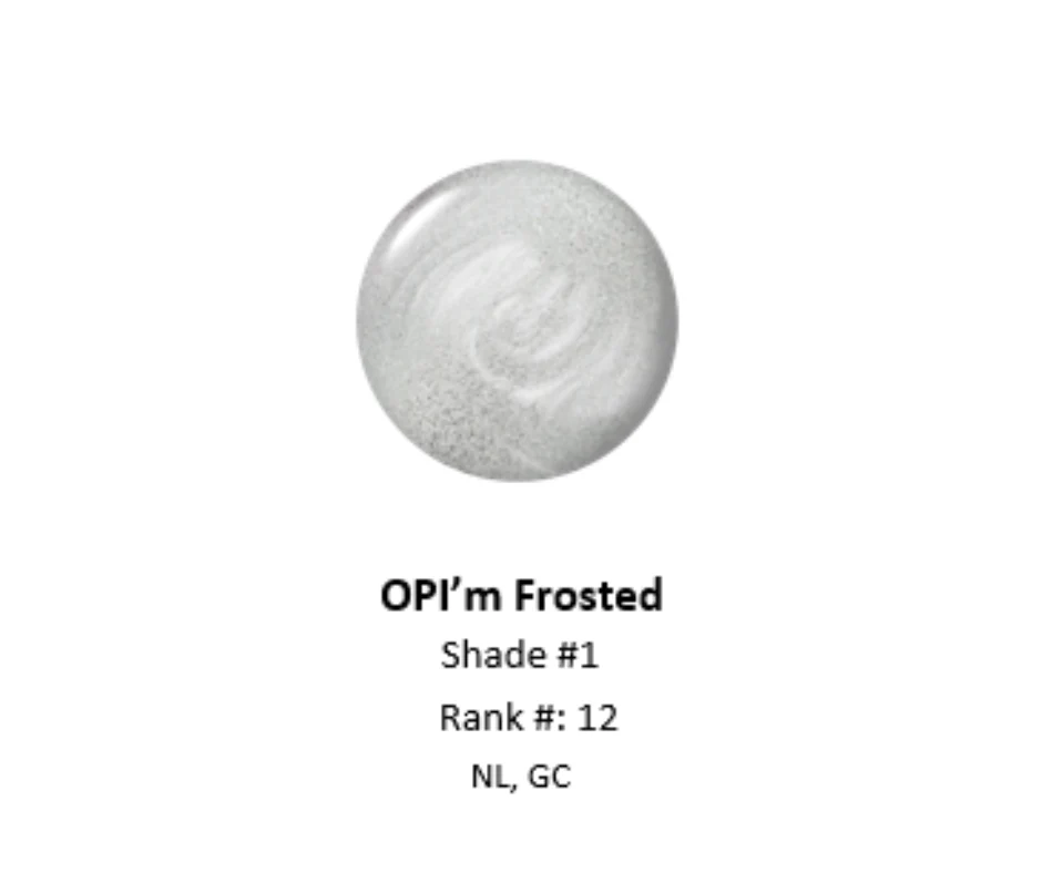 OPI Nail Lacquer OPI’m Frosted 0.5 oz #HRS01 - Image 3