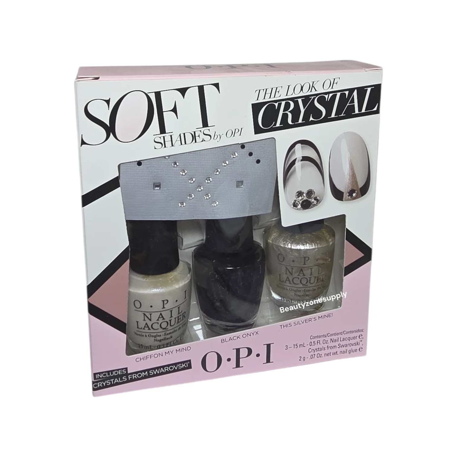 Opi Nail Lacquer Soft Shades Crystal set 3 bottles DDS28
