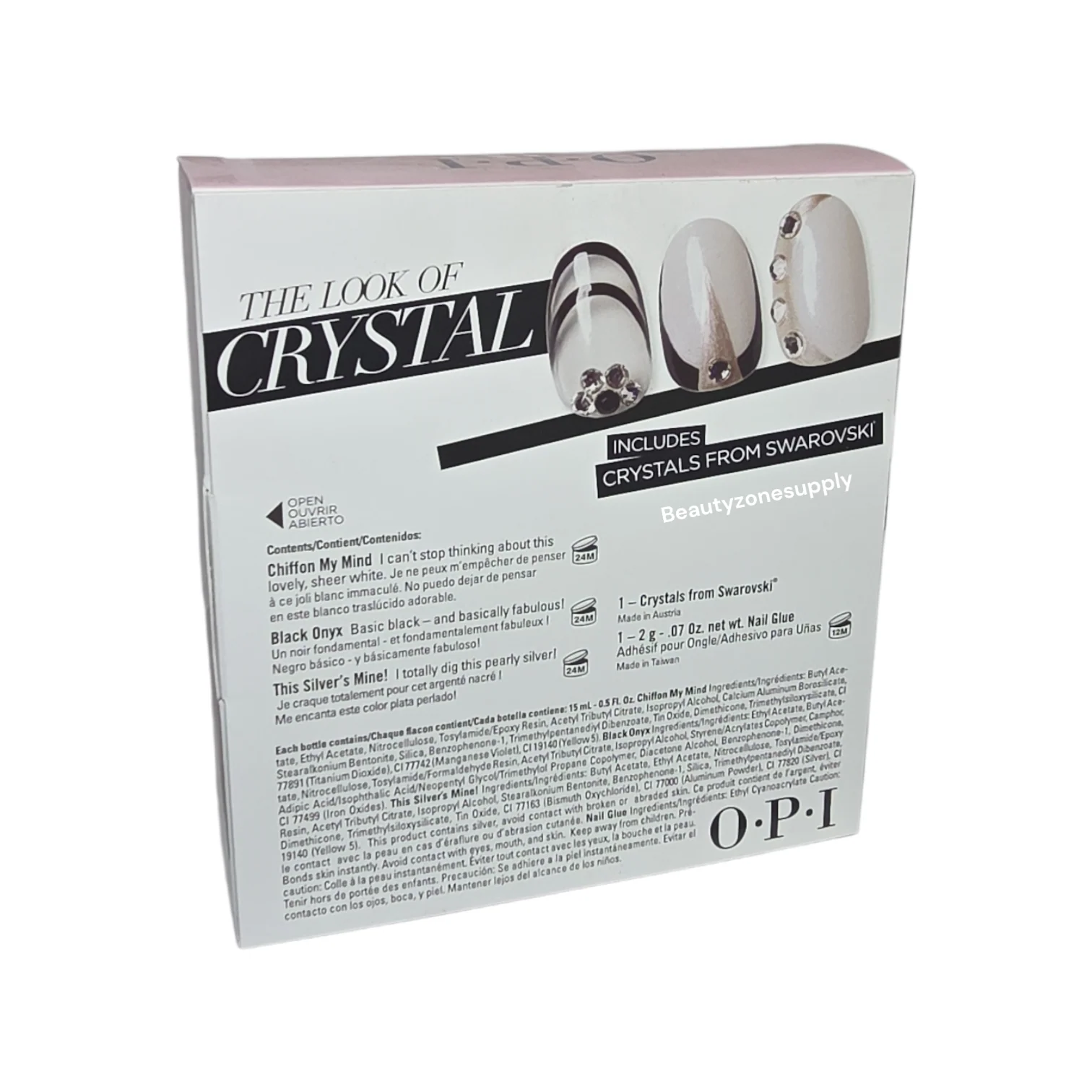 Opi Nail Lacquer Soft Shades Crystal set 3 bottles DDS28 - Image 3