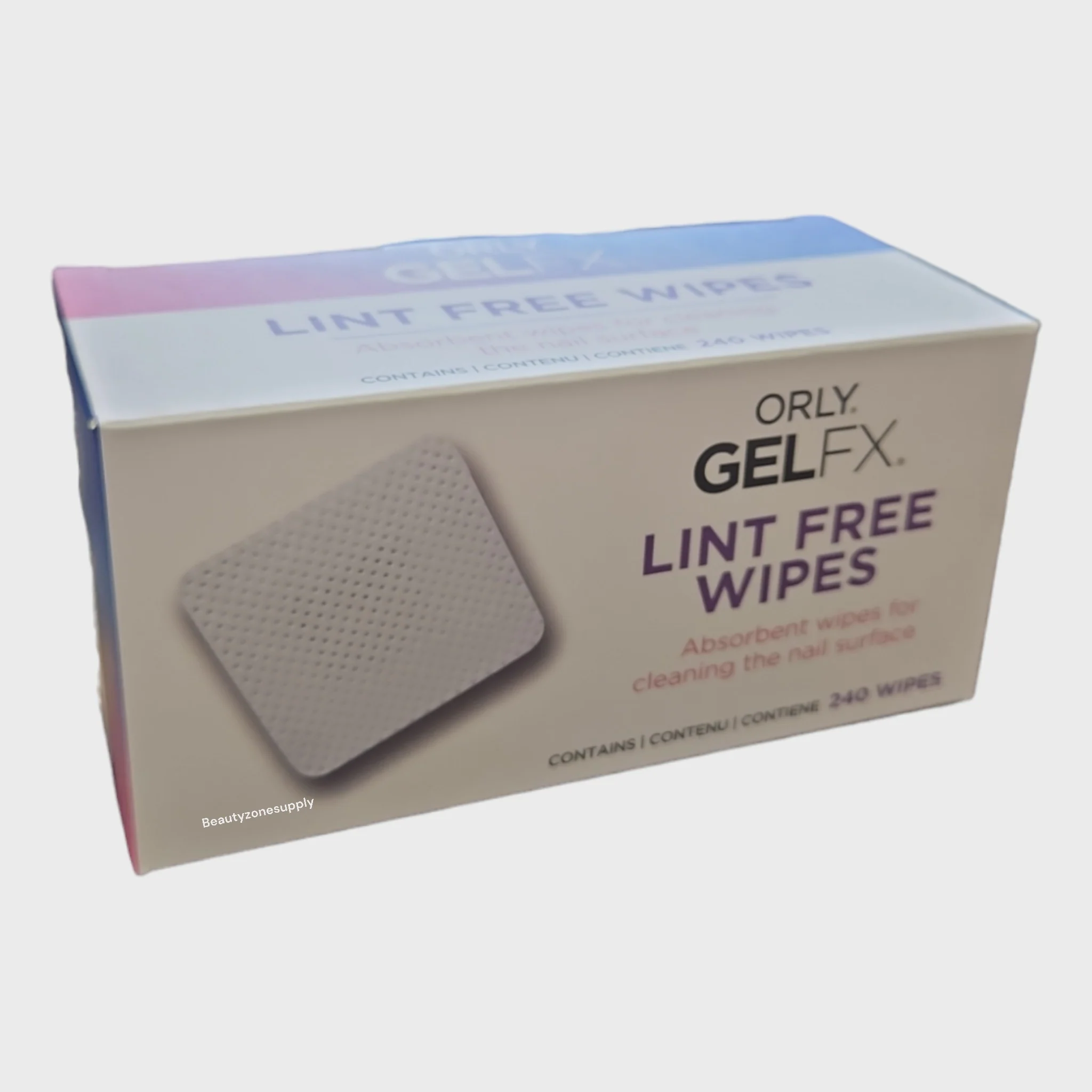Orly GelFX 240pk Lint Free Nail Wipes Box #33523