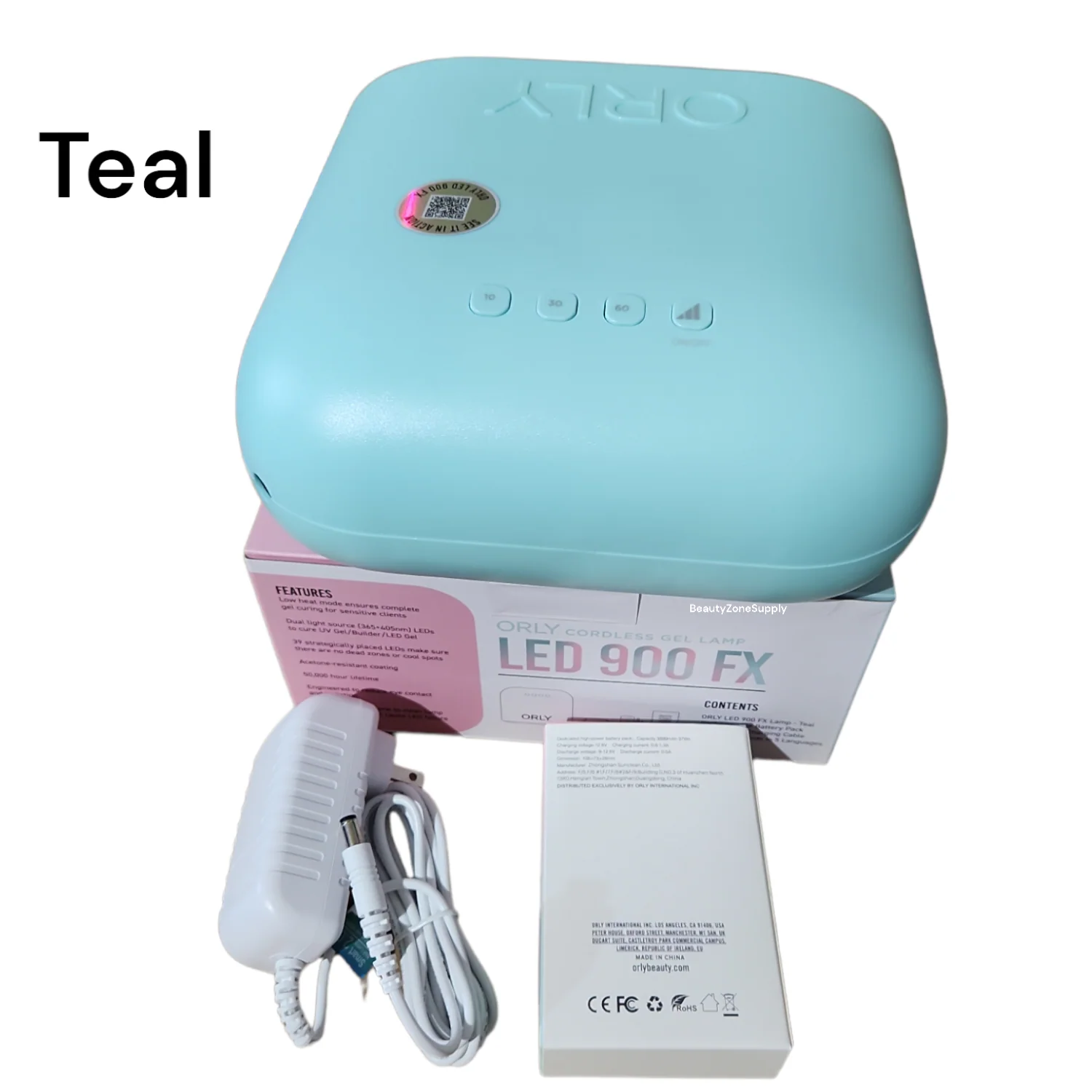 ORLY Nail Lamp LED Rechargeable LED 900 FX Pro Lamp Teal #3350026 - Image 2