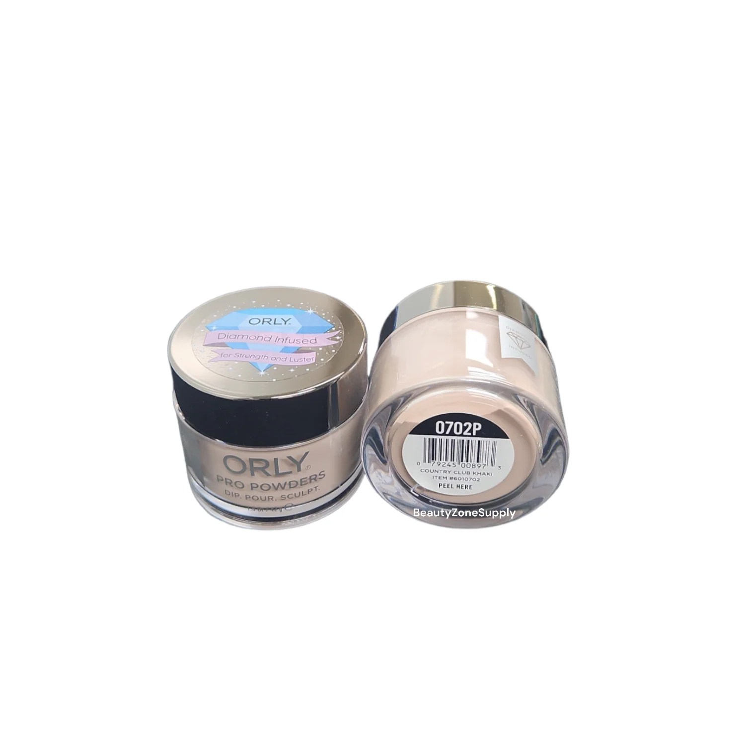 Orly Pro Dip Powders Diamond Infused Country Club Khaki 1.5 oz #0702P