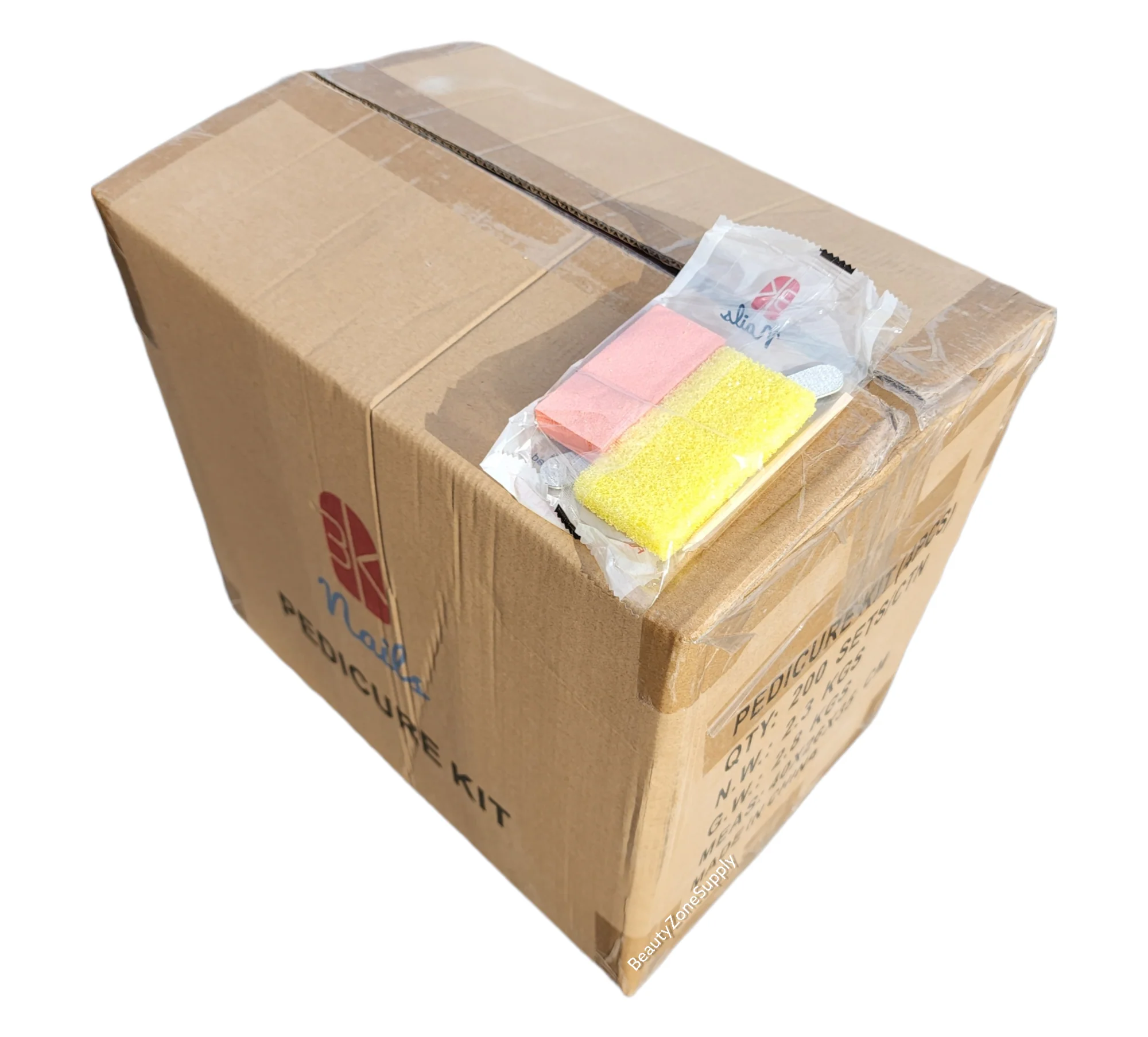Pedicure Kit 4 3K (Pumice-Buffer-File-Pusher) 3kpk-4pcs #3K4 - Image 3