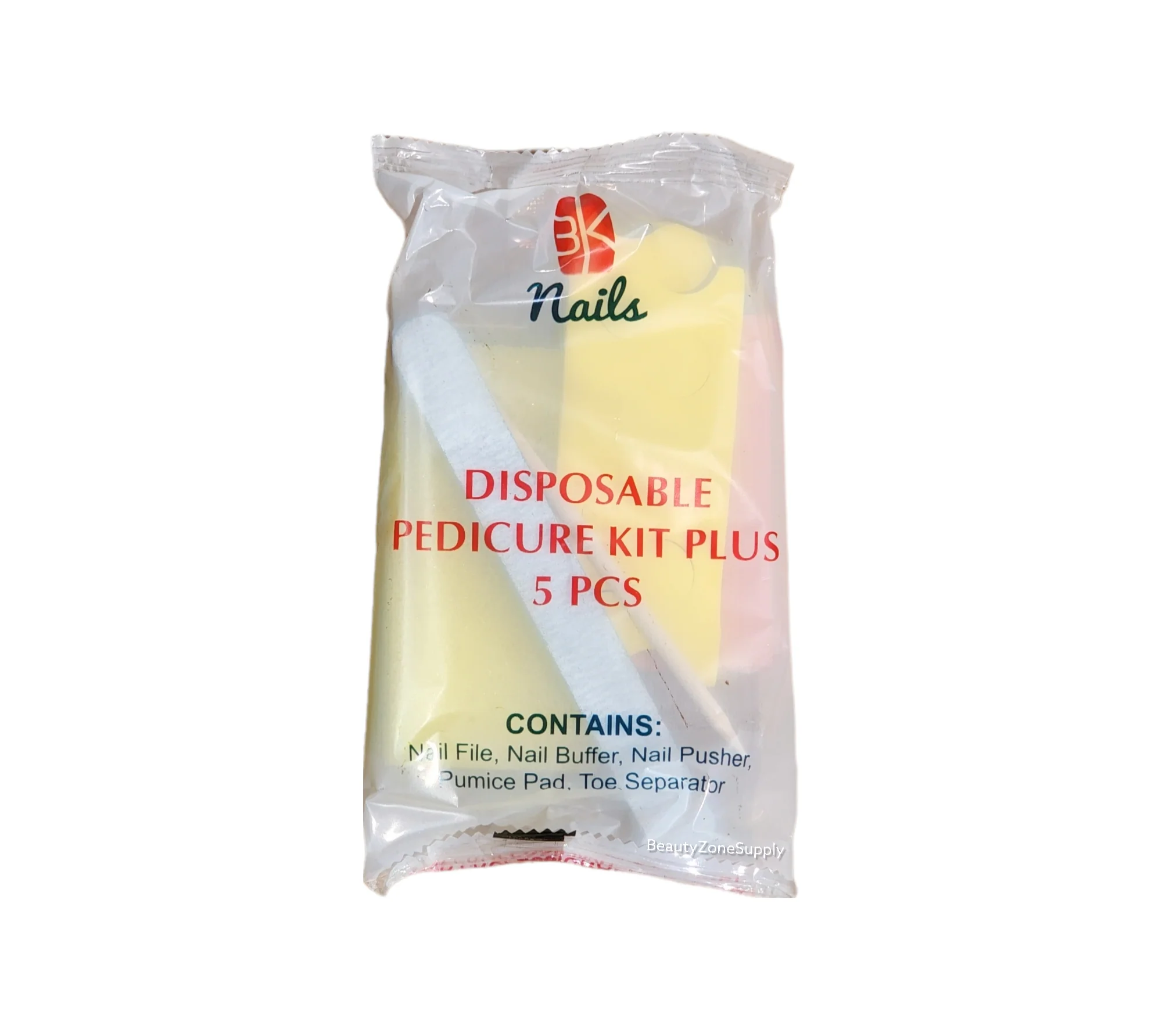 Pedicure Kit 5 3K (Pumice-Buffer-File-Pusher-toe) Case 200 set#3K5 - Image 3
