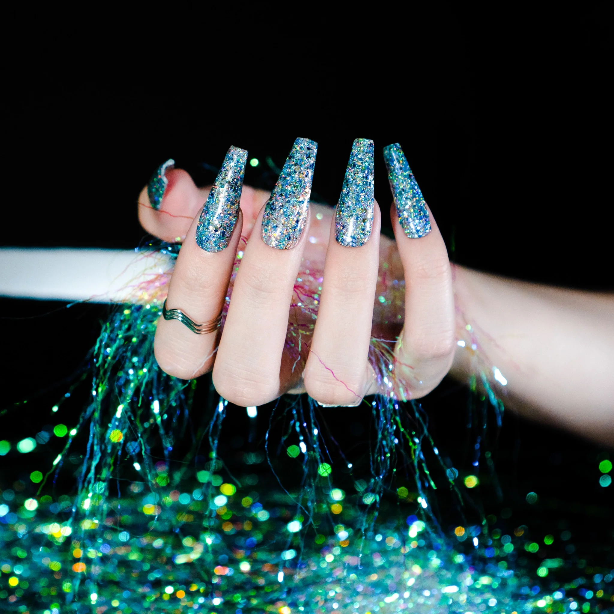 Perfect Match Glitter Gel Skydust Kinetic Blue GG02 - Image 4