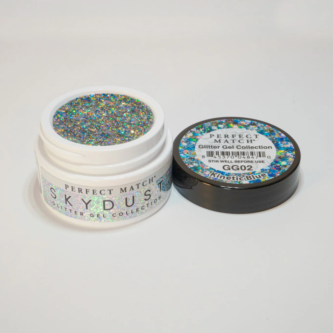 Perfect Match Glitter Gel Skydust Kinetic Blue GG02 - Image 6