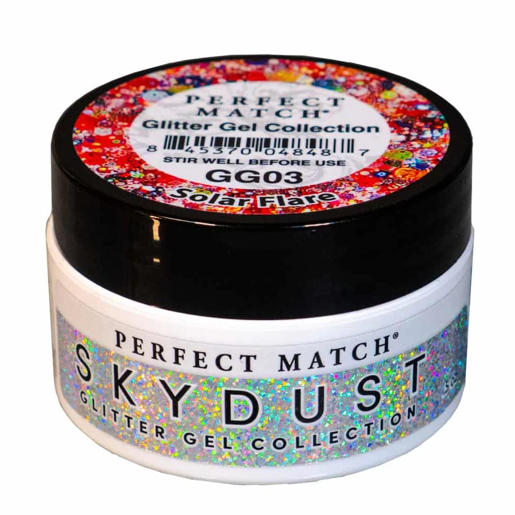 Perfect Match Glitter Gel Skydust Solar Flare GG03 - Image 5
