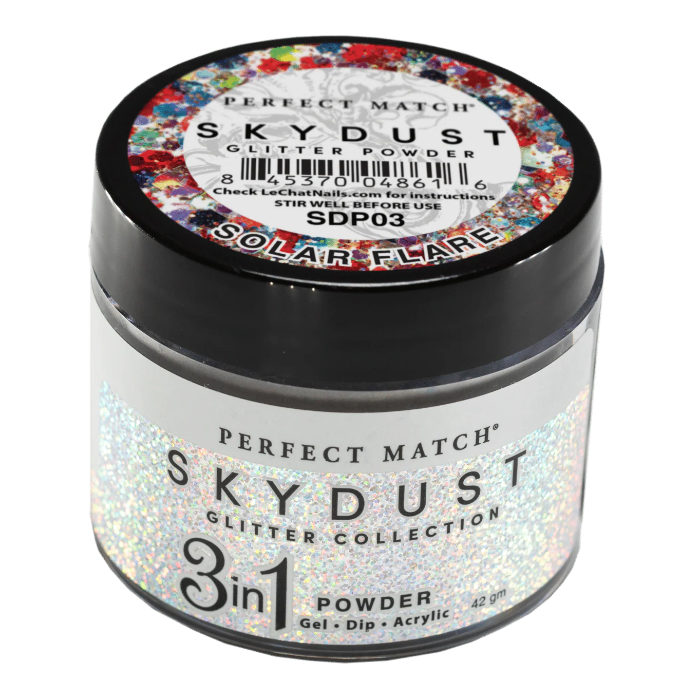 Perfect Match Glitter Powder Skydust Solar Flare 42 gm #SDP03 - Image 2