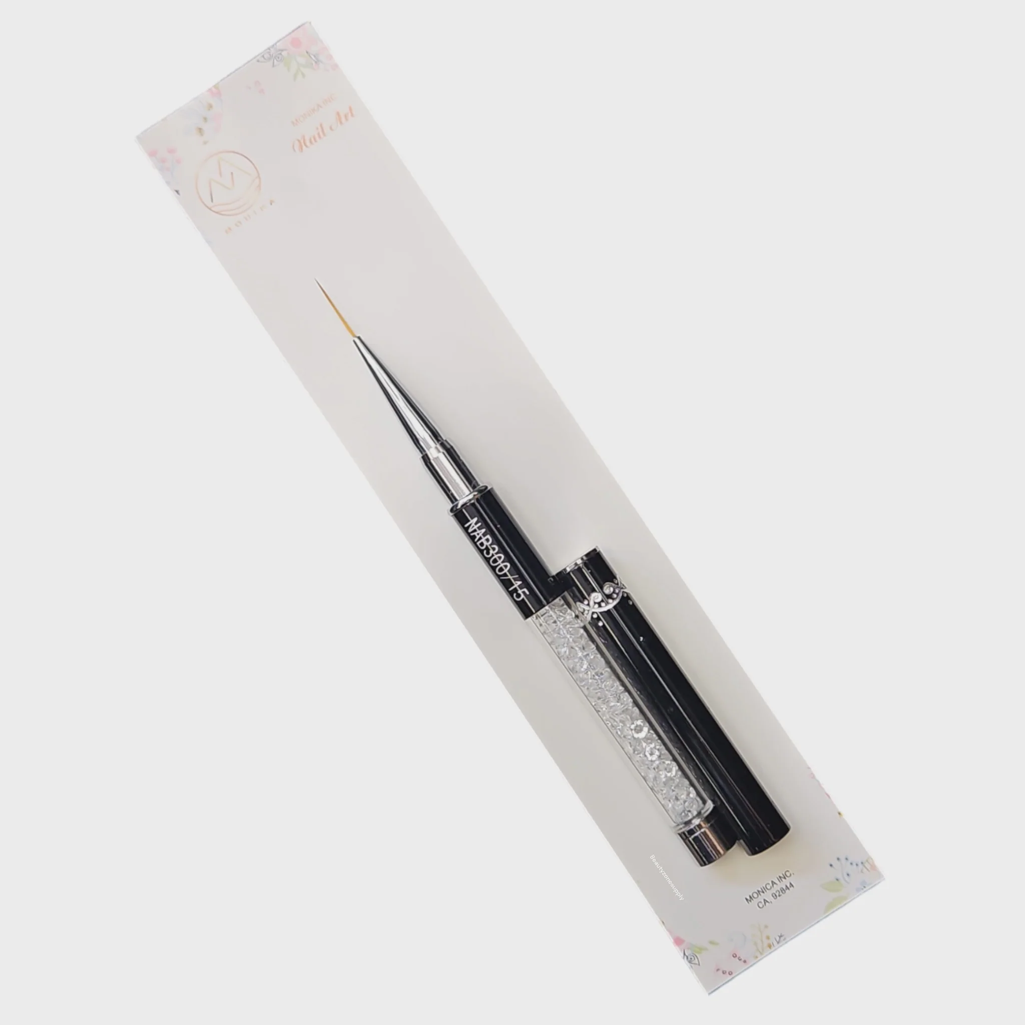 Petal Detail Art Brush15 mm Black Diamond Handle NAB300