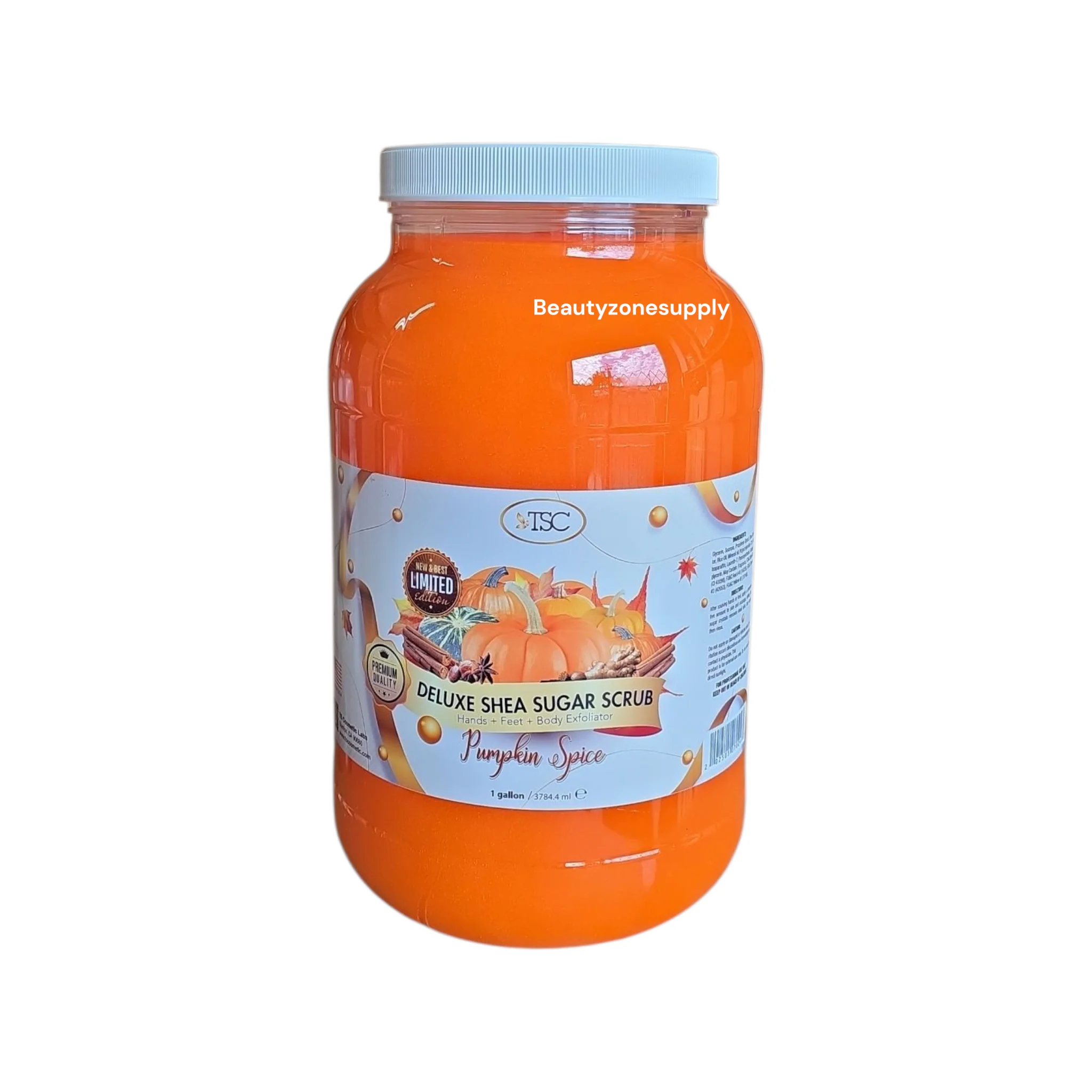 Pumpkin Spice Deluxe Shea Sugar Scrub Gallon - Image 3