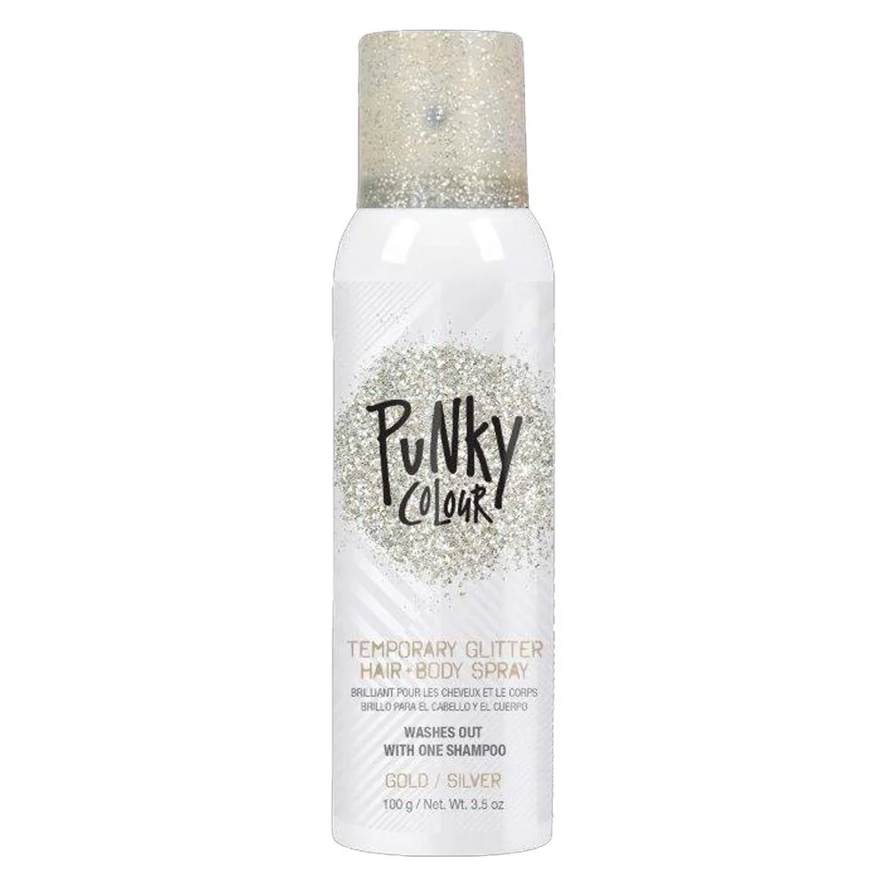 Punky Temporary Hair Color and Body Spray Punky Gold and Silver #97535W