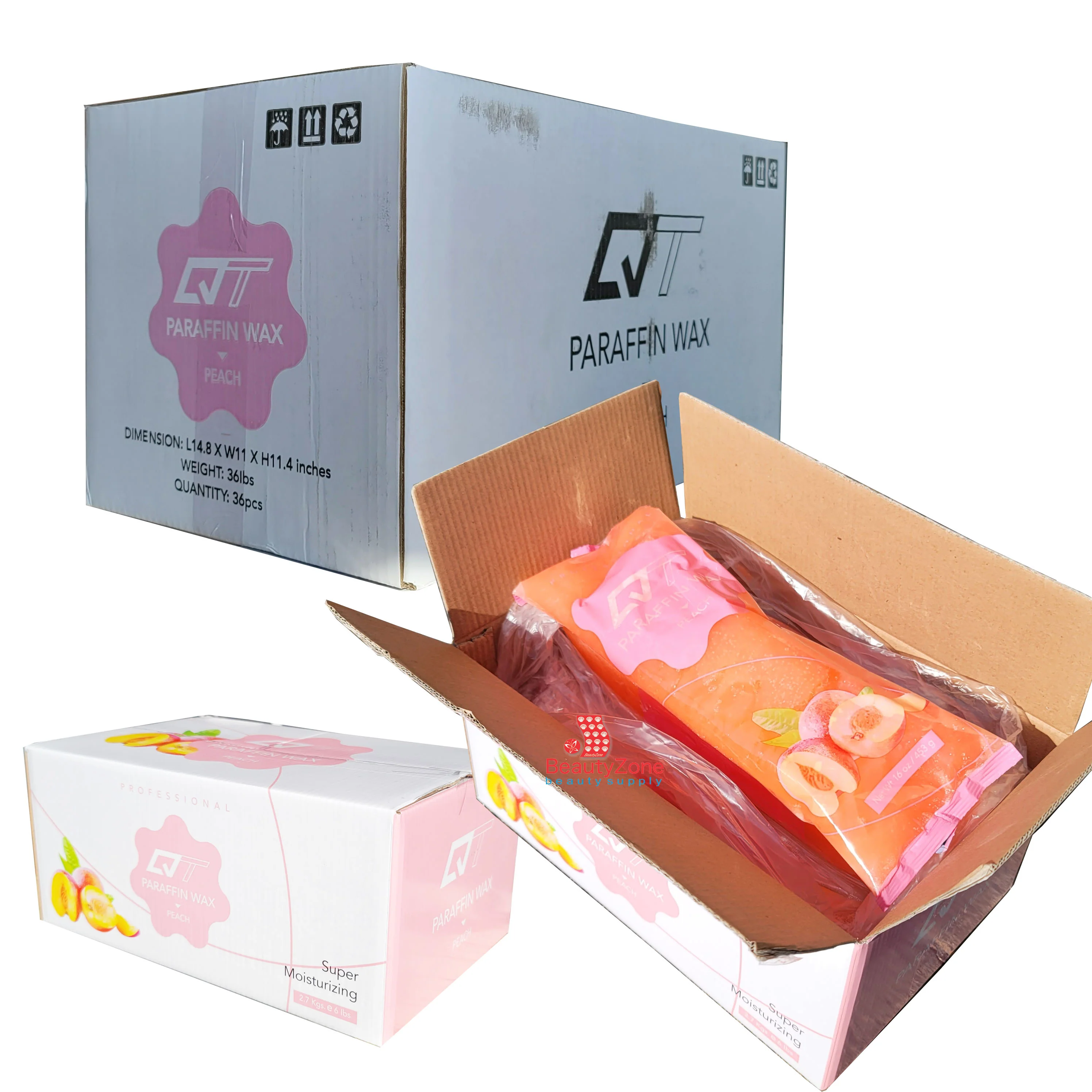 QT Paraffin Wax Peach - case of 36 lbs - Image 4