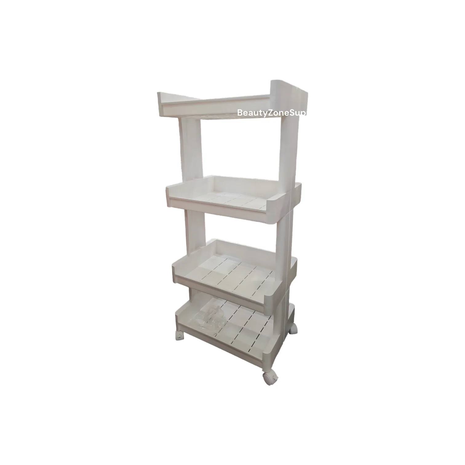 Rolling Cart 4 Tier Trolley White RC02