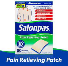 Salonpas Pain Relieving Patch Back Pain Joint Pain Muscle Soreness 60 patches - Image 2