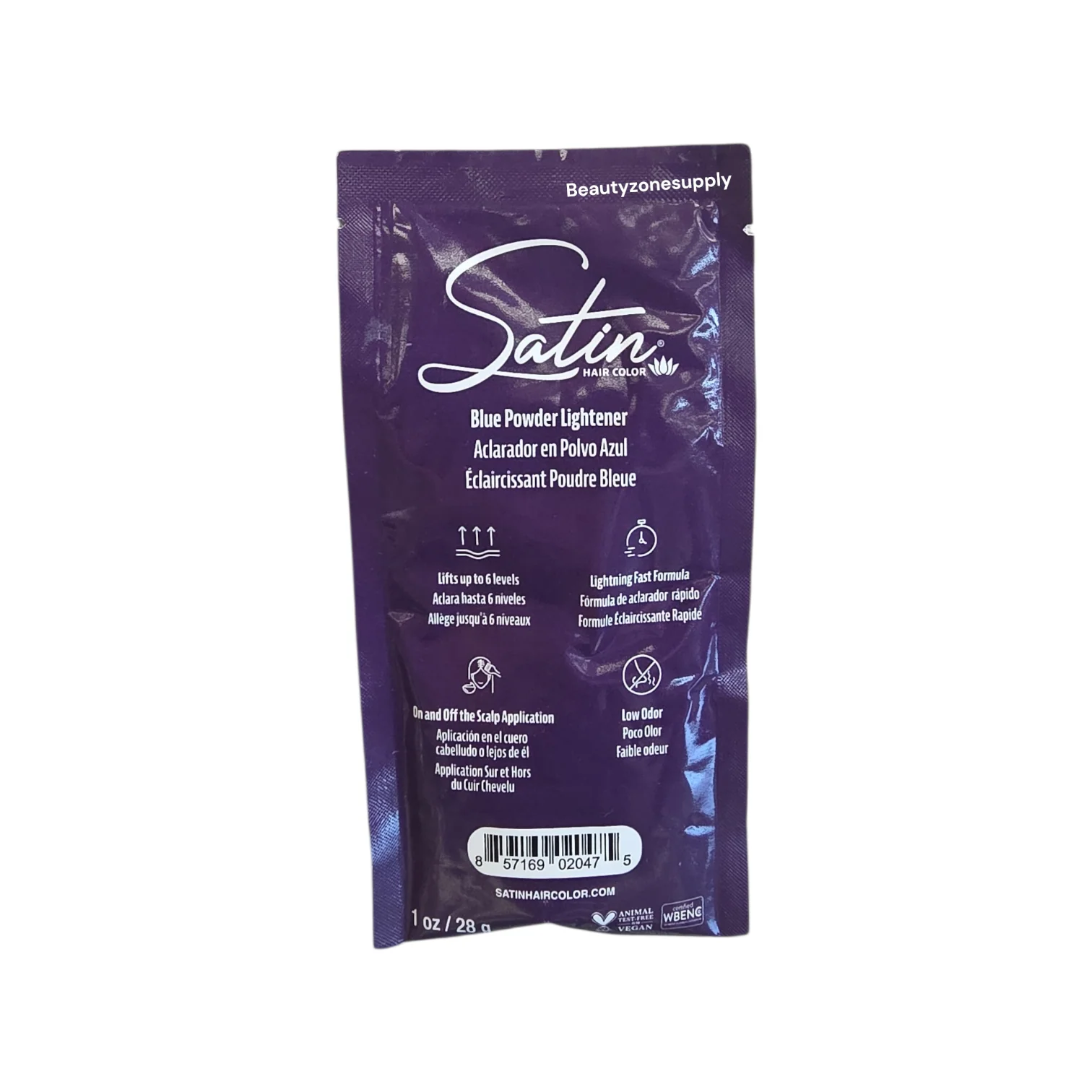 Satin Blue Bleach Each - Image 2