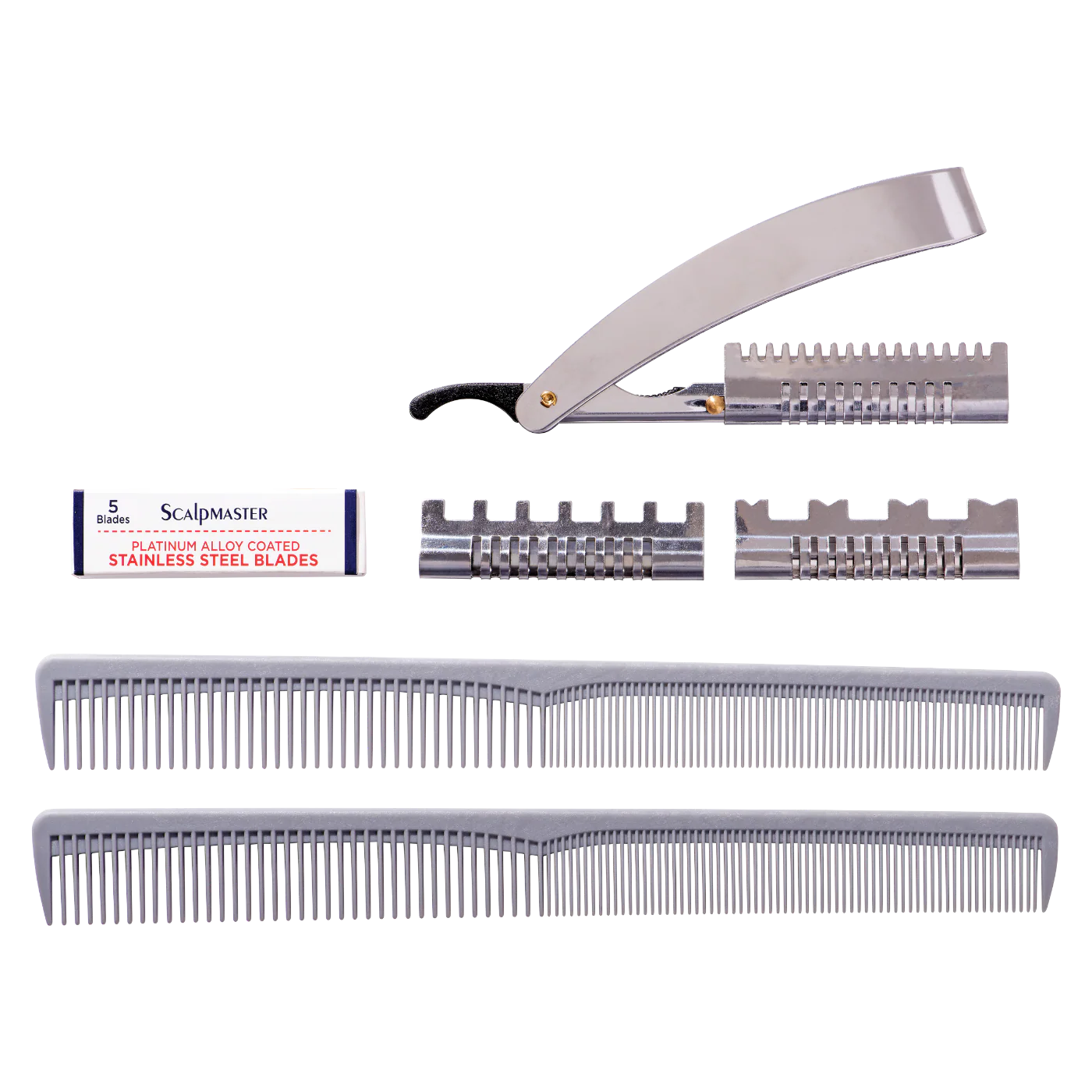Scalpmaster Barber Hair Styling Shaper and Razor Kit #SC-RZKT - Image 2