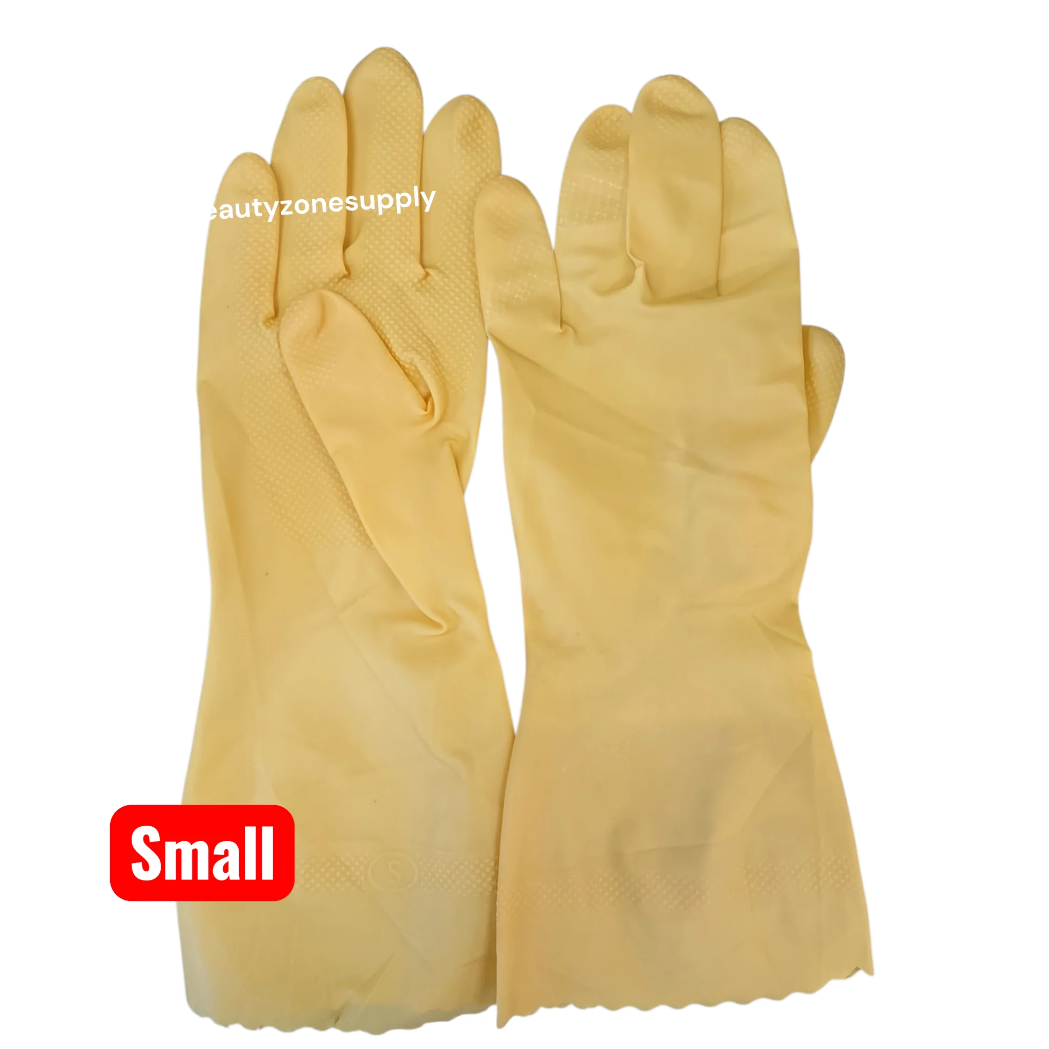 Shamrock Latex Canners Gloves Natural Color Pack 12 pairs - Image 2