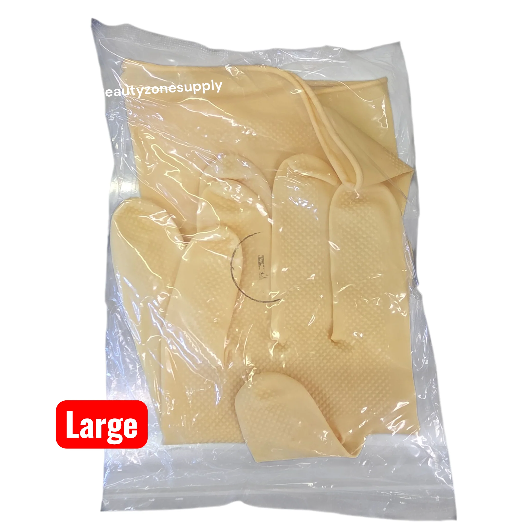 Shamrock Latex Canners Gloves Natural Color Pack 12 pairs - Image 6