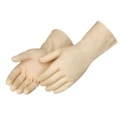 Shamrock Natural Latex Canners Gloves 16mil - Large 12 pairs (dozen)