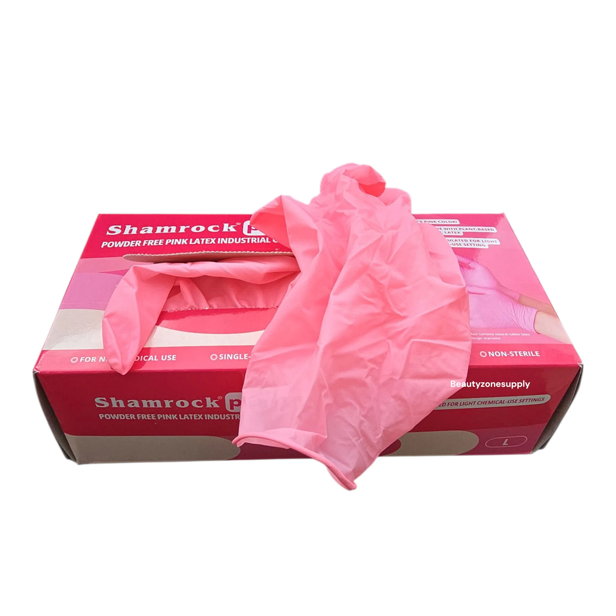 Shamrock Pinka Powder Free Latex Industrial Gloves Case 10 Box - Image 15