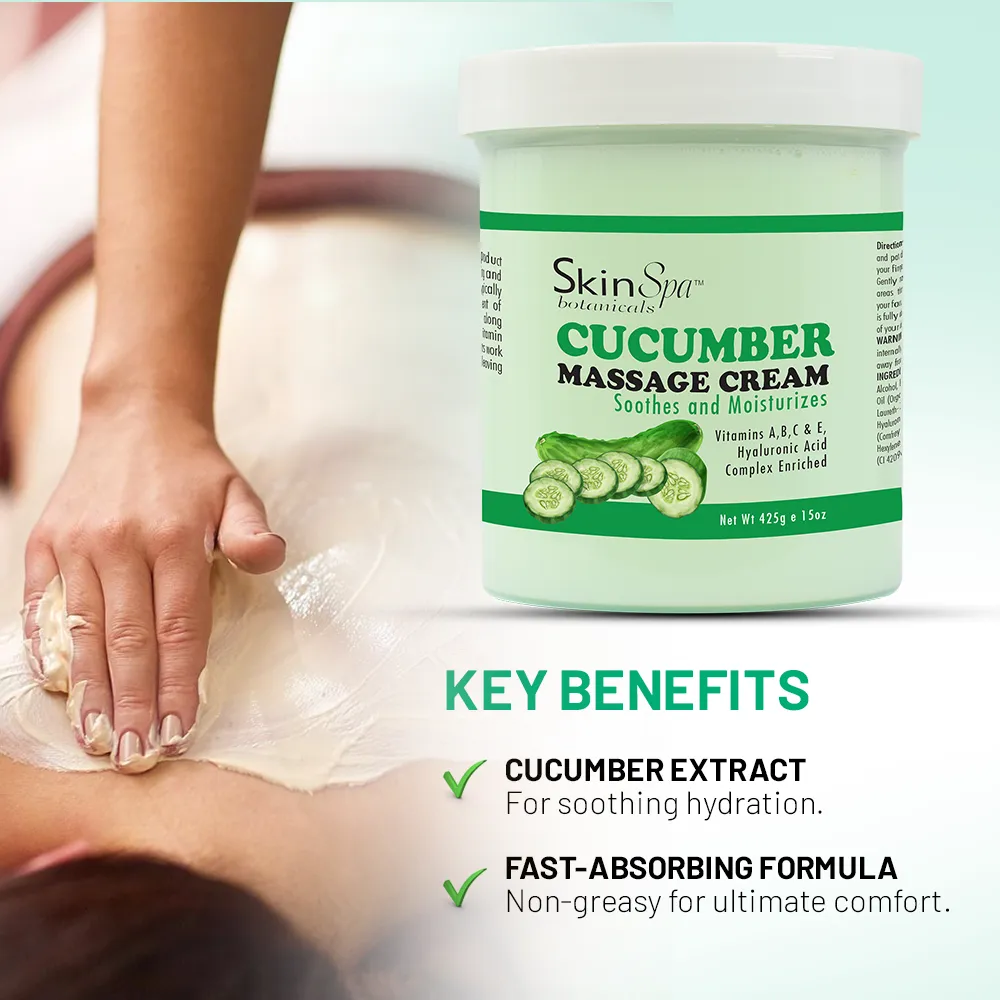 Skin Spa Cucumber Massage Cream 15 oz - Image 5