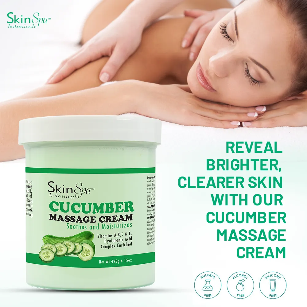 Skin Spa Cucumber Massage Cream 15 oz - Image 7