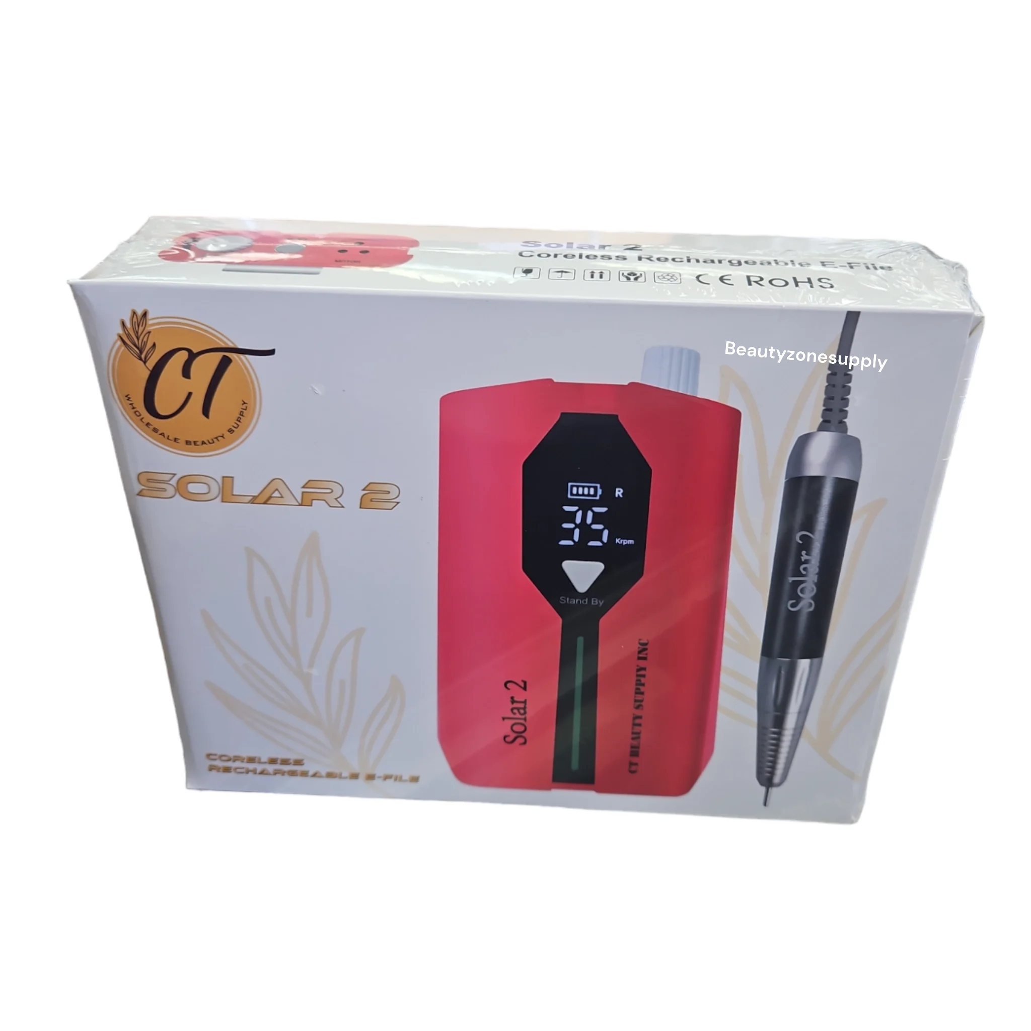 Solar 2 Nail Drill Rechargeable cordless E-file - Image 2