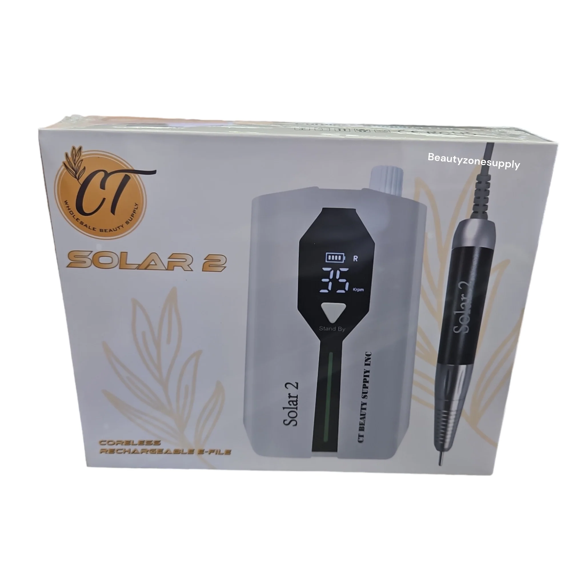 Solar 2 Nail Drill Rechargeable cordless E-file - Image 3