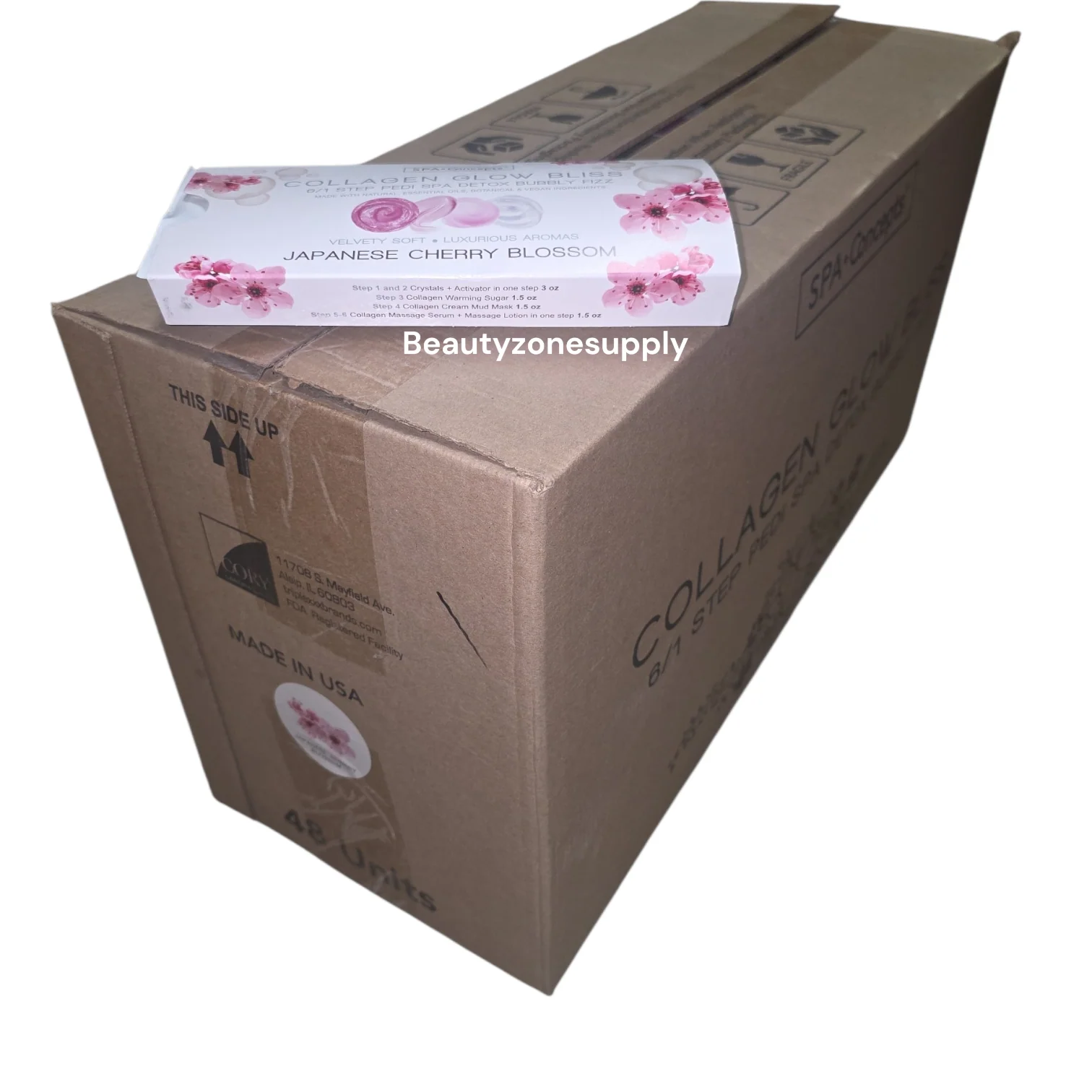 Spa Concepts Collagen Glow Bliss 6 in 1 Step Pedi Case 48 set - Image 4