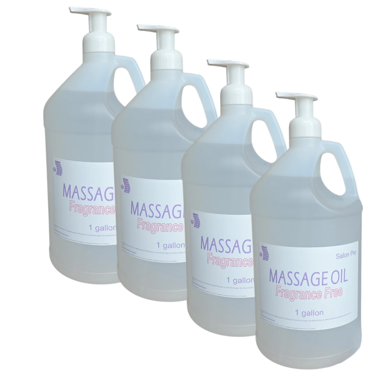 Spa Massage Oil Fragrance Free Case 4 Gallon