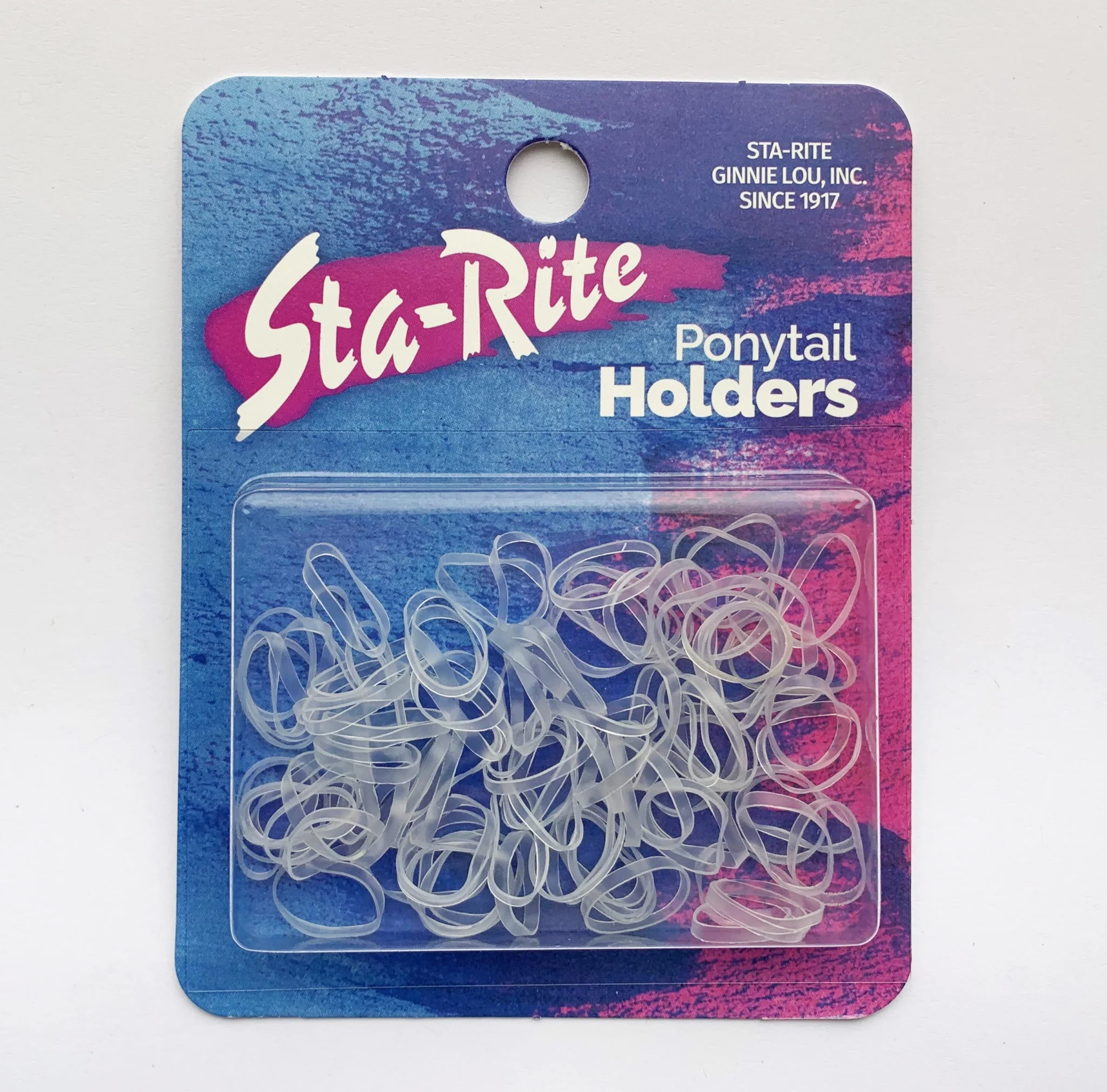 Sta-Rite Large Hair Elastics-Clear- 100ct.