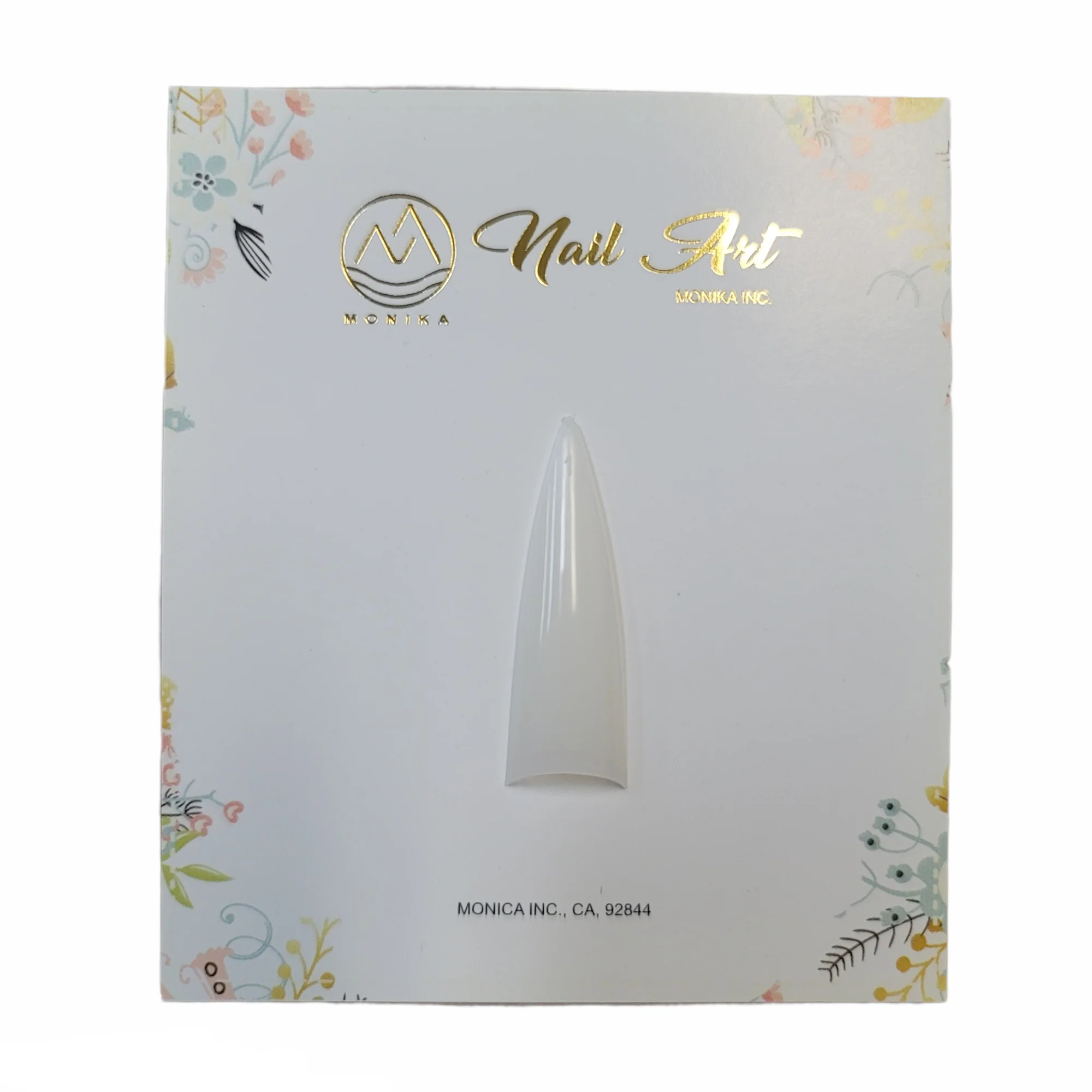 USN Stiletto Natural Nail Tips Refill – 50 Piece Bag - Image 19