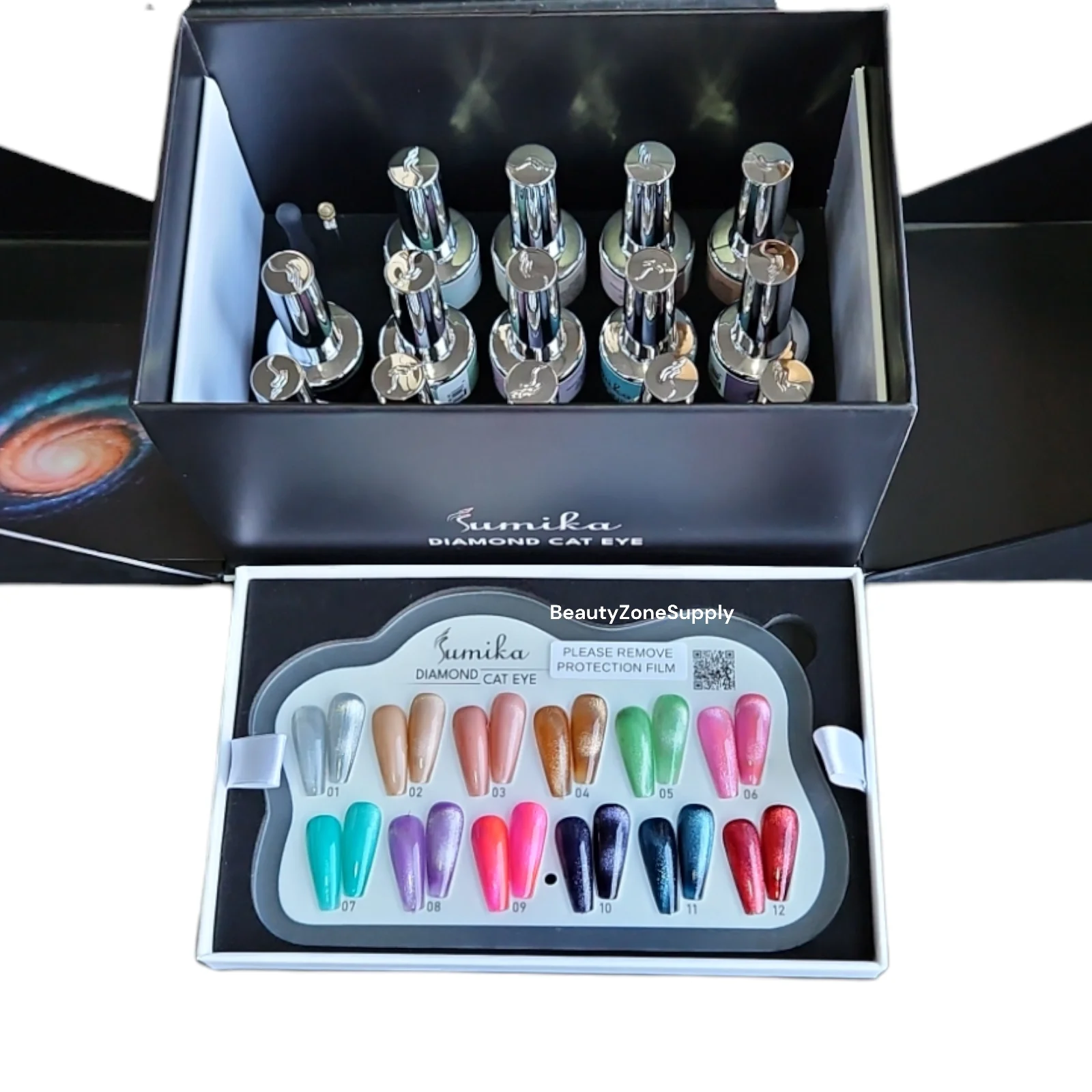 Sumika Gel Diamond Cat eye Gel Set 12 Color - Image 2