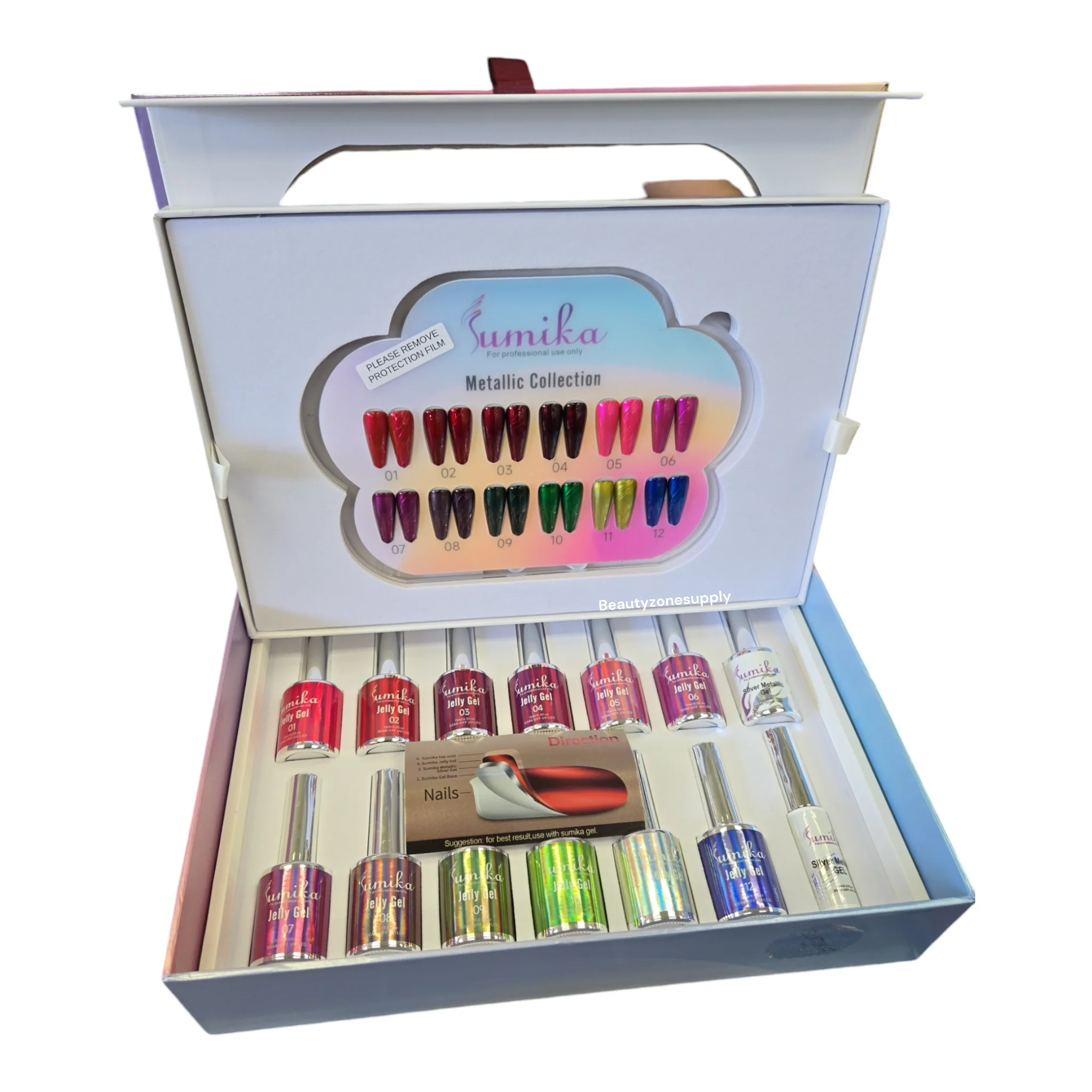 Sumika Gel Metallic Collection Set 12 Color - Image 2