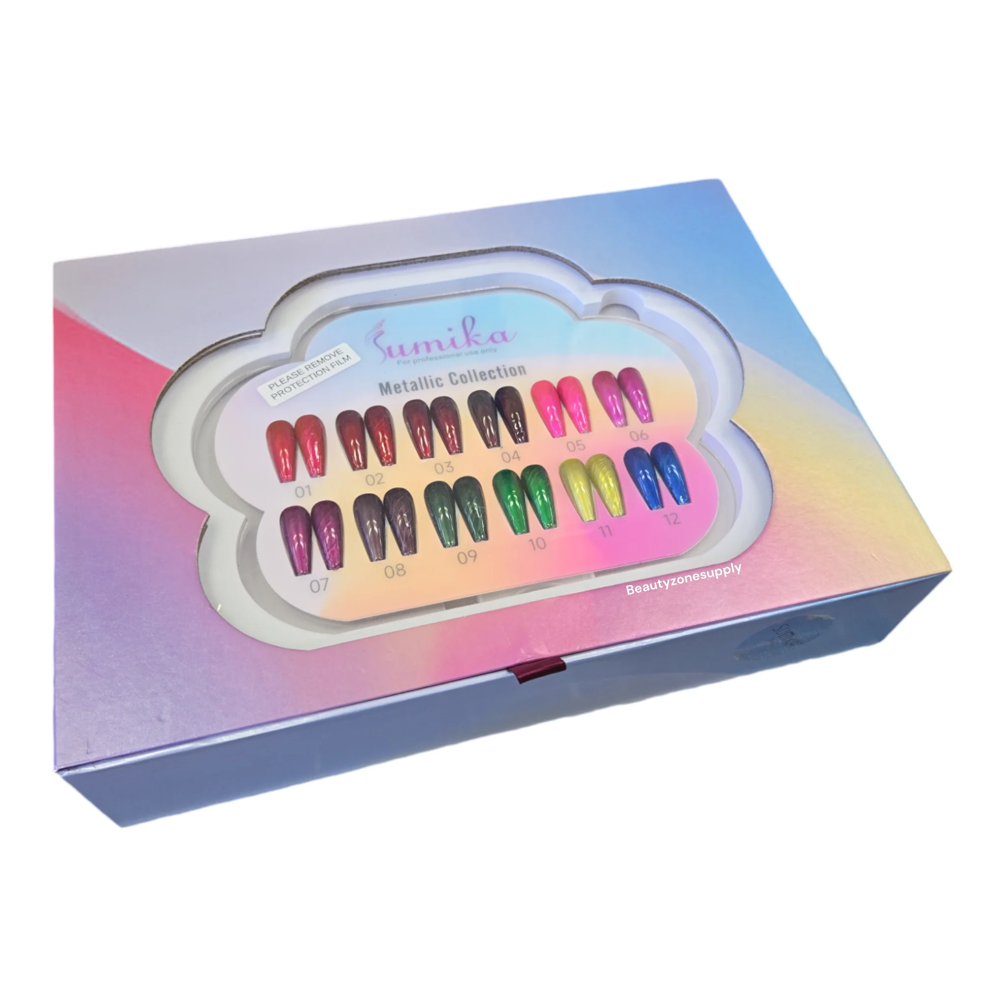 Sumika Gel Metallic Collection Set 12 Color - Image 3