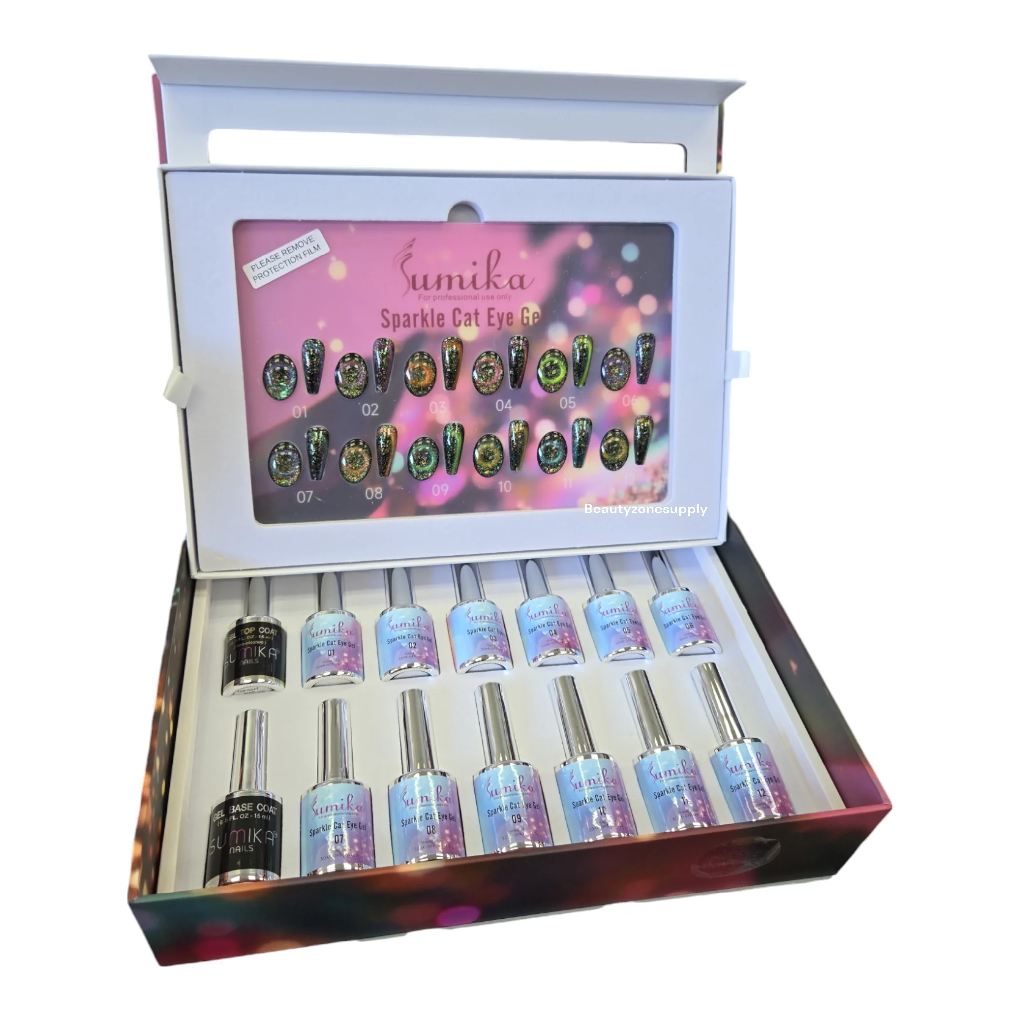 Sumika Gel Sparkle Cat Eye Gel Set 12 Color - Image 2