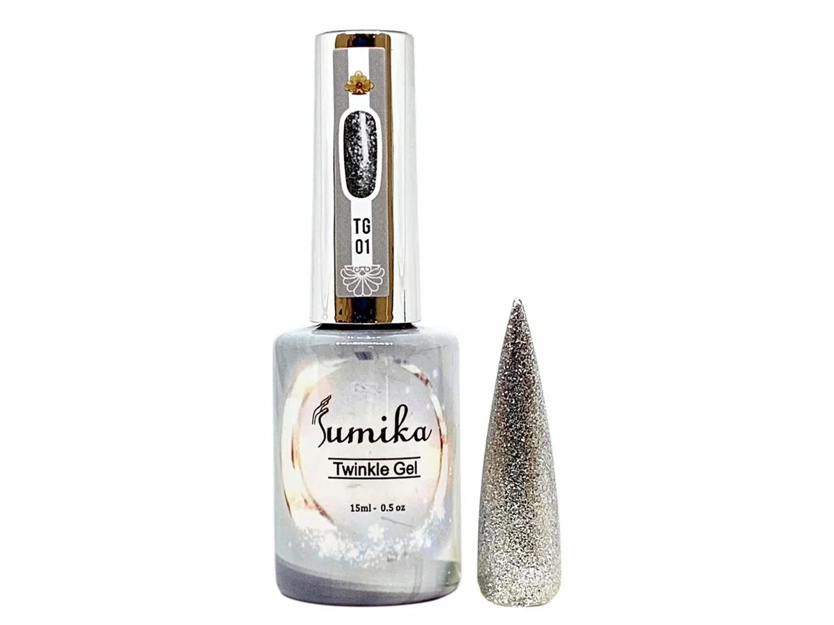 Sumika Soak off Gel Twinkle Gel .05 oz Set 01 - Image 3