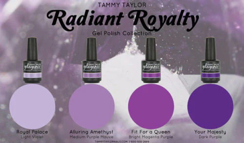 Tammy Taylor Nails - "RADIANT ROYALTY" COLLECTION GEL POLISH COLORS