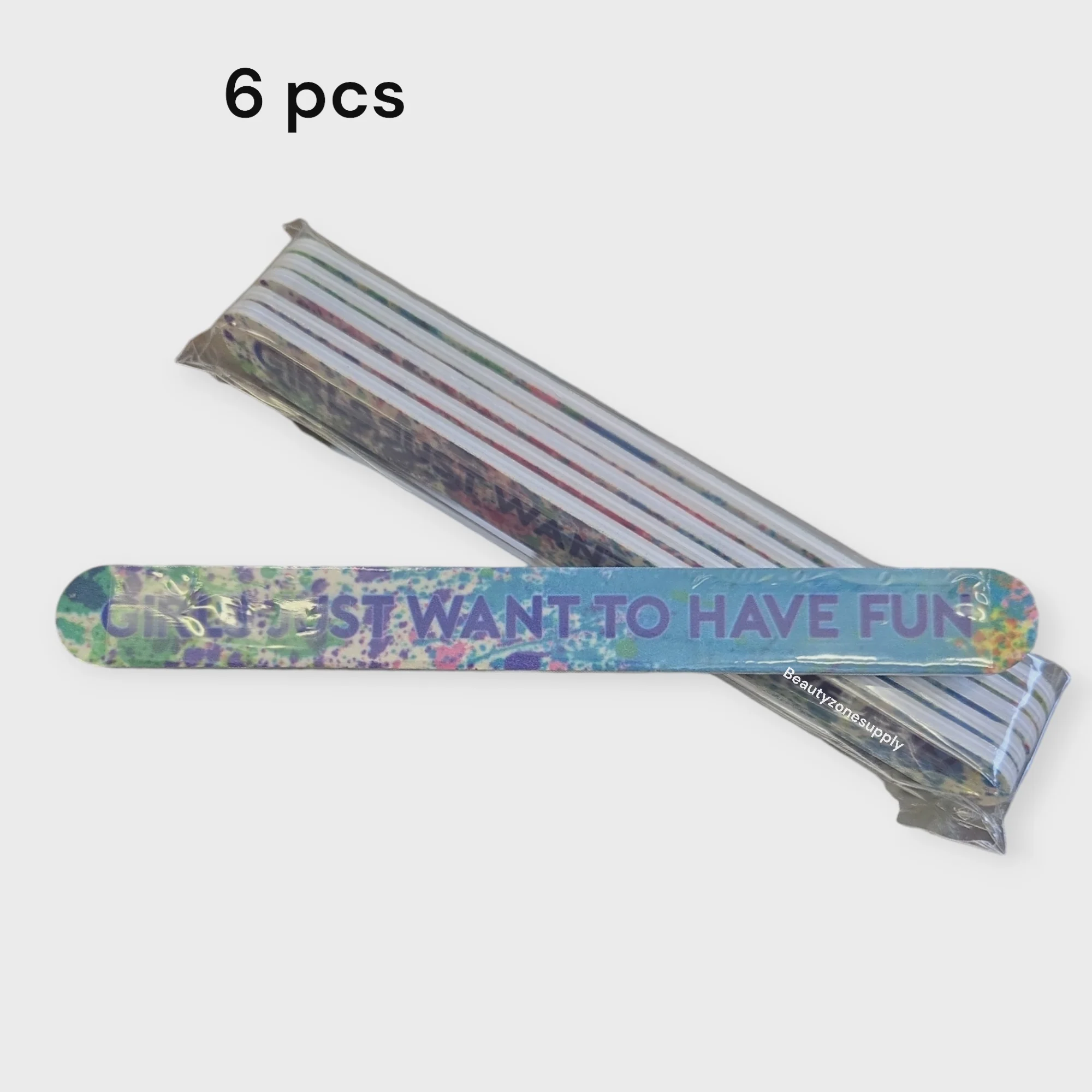 Tropical Shine Girls Nail File 180/240 Bag 6 pcs #707579 - Image 2